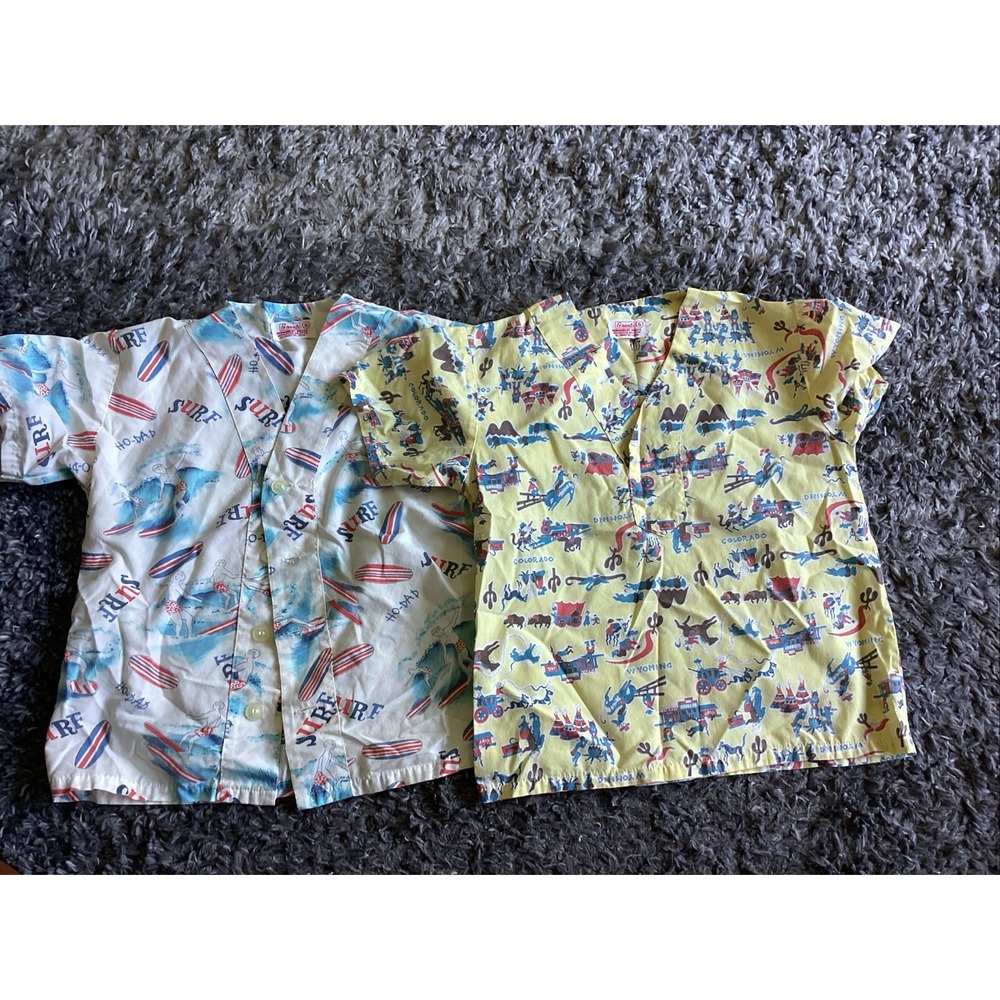 Vintage Kids‎ Shirts Size 6 (Grants) Lot Of 2 Preowned